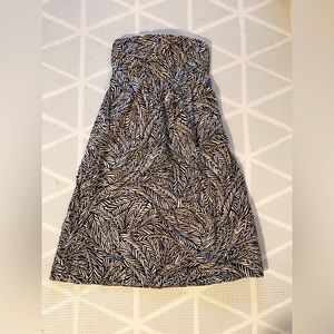 Banana Republic strapless print dress, size 2